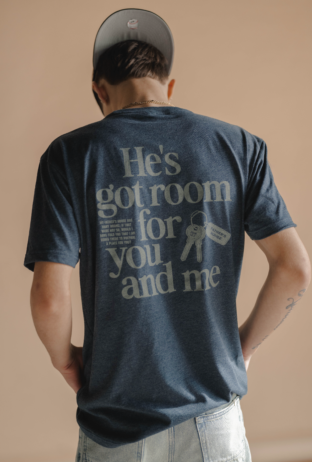 He's Got Room Mens Christian - Adult & Kids T-Shirts, Sweatshirts & Hoodies apparel design preview 1
