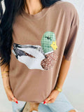 Patchwork Mallard Duck Dtf Graphic Design - Adult & Kids T-Shirts, Sweatshirts & Hoodies apparel design preview 1