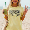 Sunshine and Coffee Yellow Bella Summer Graphic - Adult & Kids T-Shirts, Sweatshirts & Hoodies apparel design preview 1