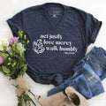 Walk Humbly V-Neck - Adult & Kids T-Shirts, Sweatshirts & Hoodies apparel design preview 1