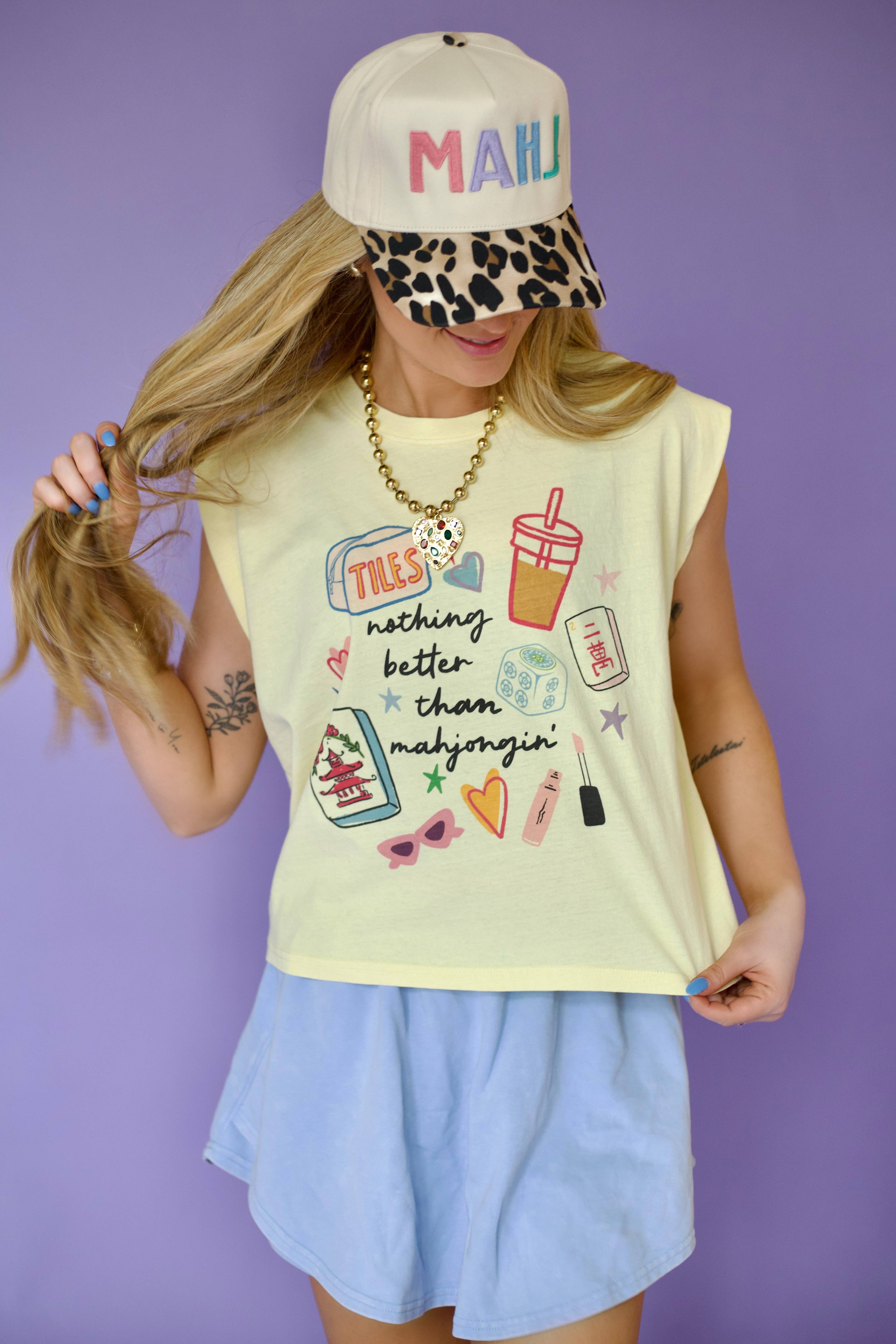 Nothing Better Than Mahjong Tank - Adult & Kids T-Shirts, Sweatshirts & Hoodies apparel design preview 1