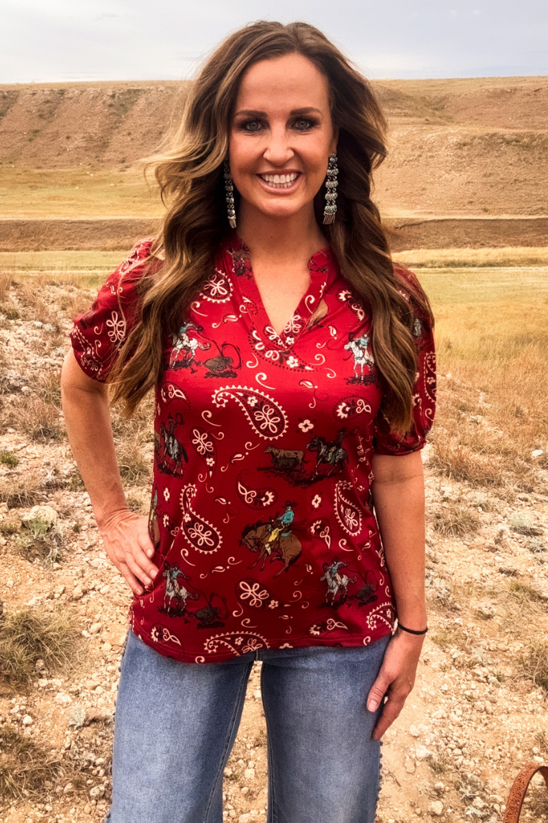 Ranch Rodeo Top - Adult & Kids T-Shirts, Sweatshirts & Hoodies apparel design preview 1