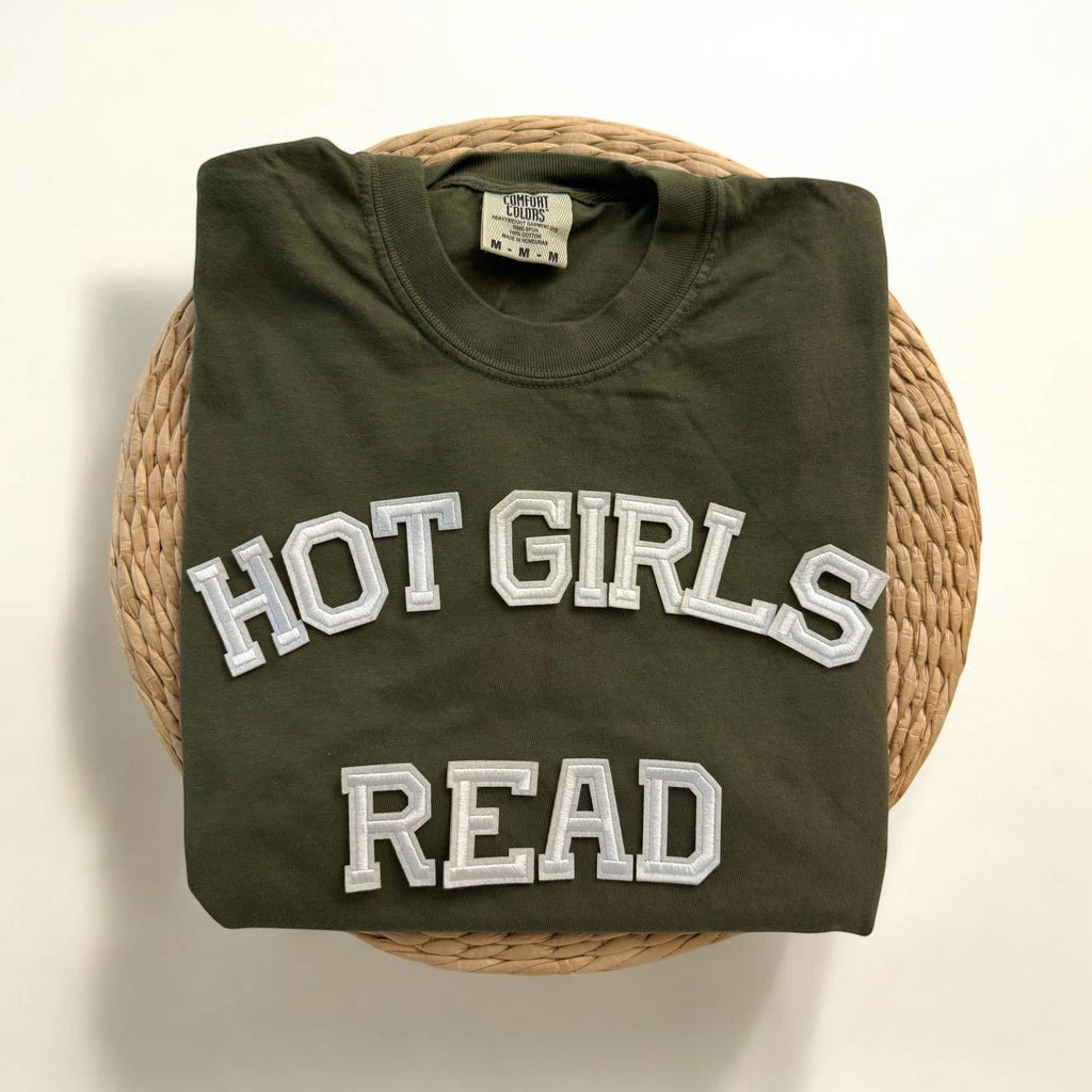 Hot Girls Read Comfort Colors Short Sleeve ,Book - Adult & Kids T-Shirts, Sweatshirts & Hoodies apparel design preview 1