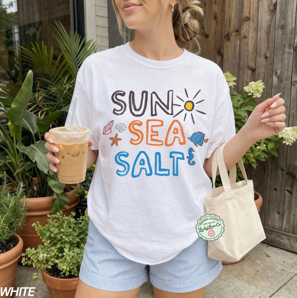 Summer Beach Retro Seashell Vacation Beachy Outfits - Adult & Kids T-Shirts, Sweatshirts & Hoodies apparel design preview 2