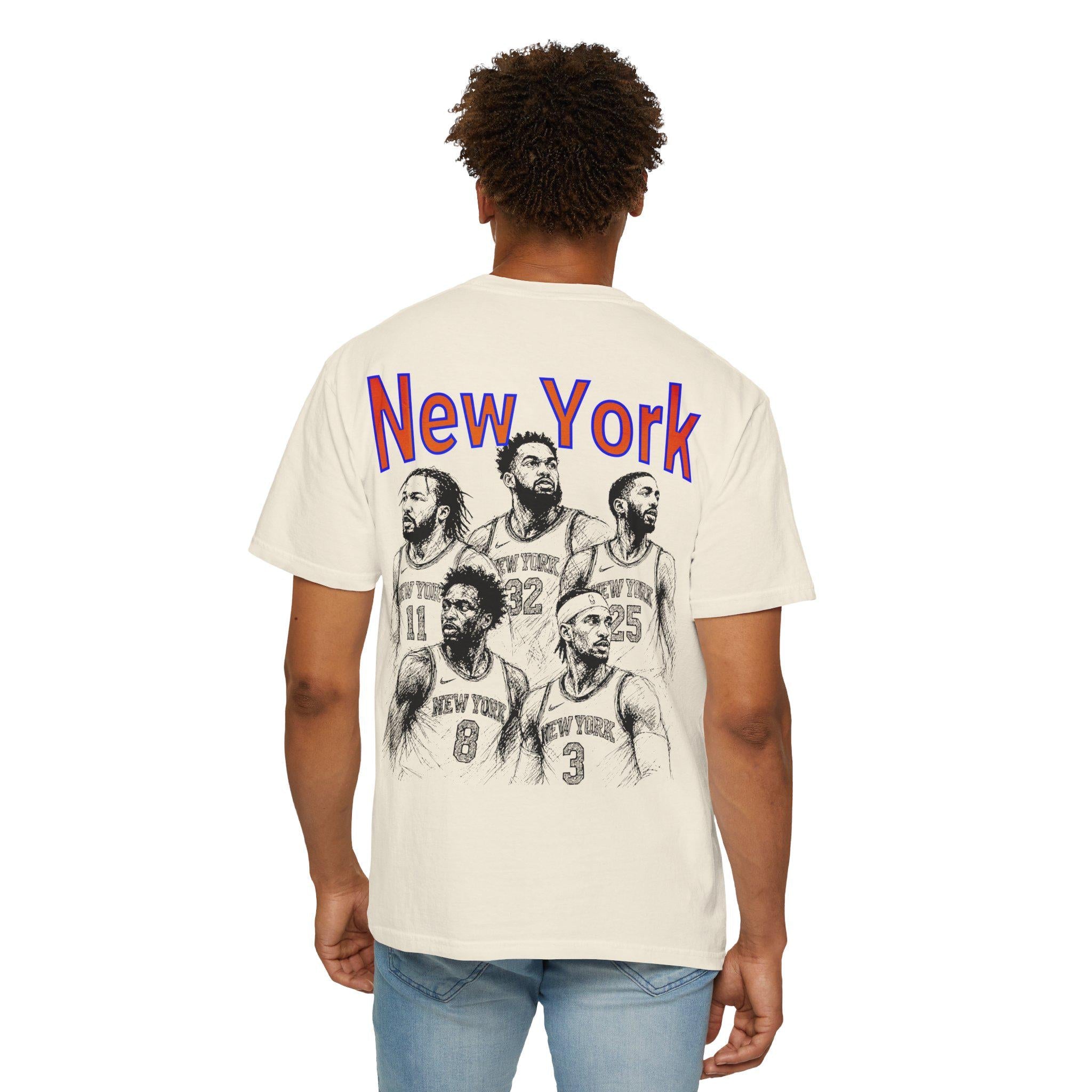 York Finals Nyc Basketball Fan Playoff Orange Blue - Adult & Kids T-Shirts, Sweatshirts & Hoodies apparel design preview 2