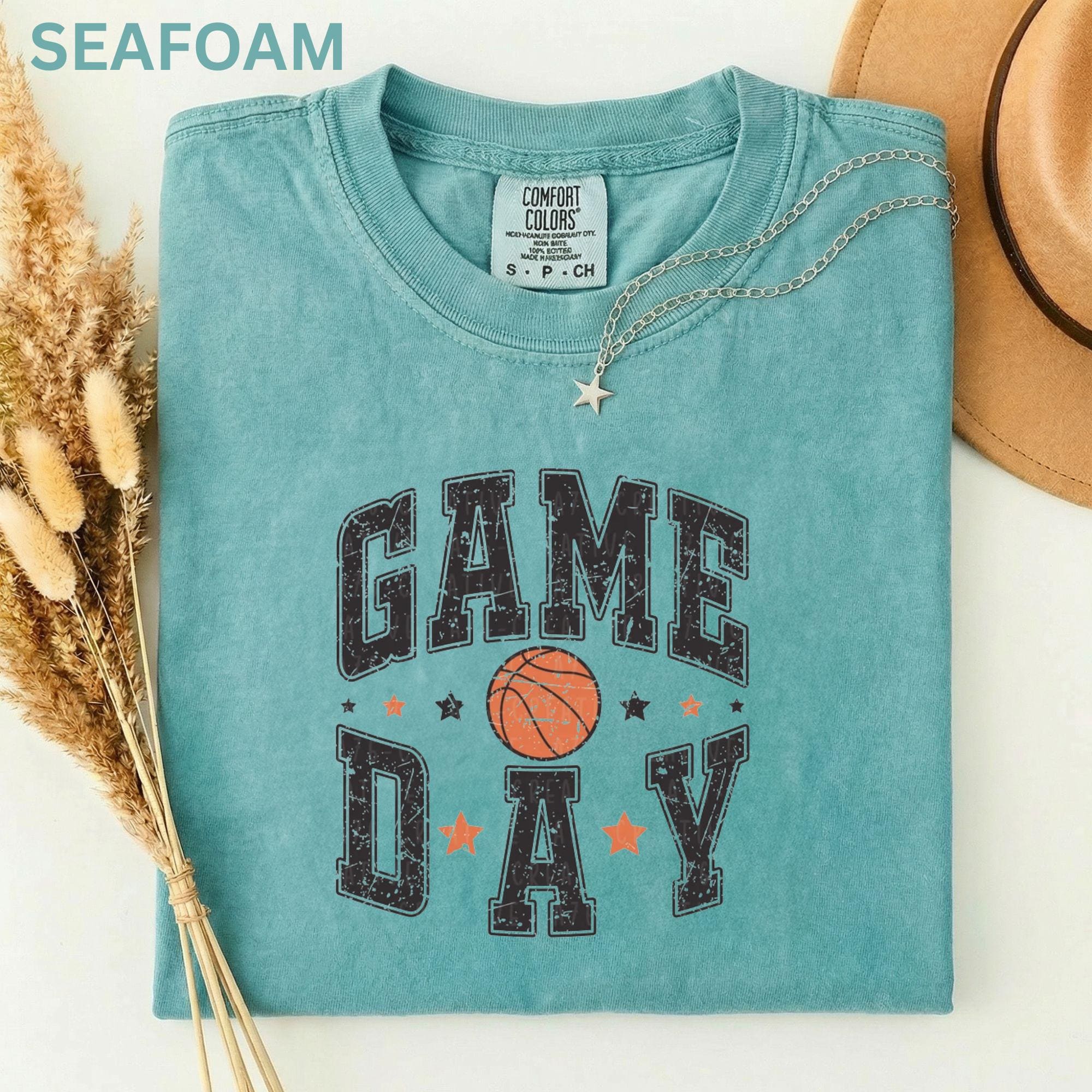 Comfort Colors Retro Basketball Game Day Player - Adult & Kids T-Shirts, Sweatshirts & Hoodies apparel design preview 2