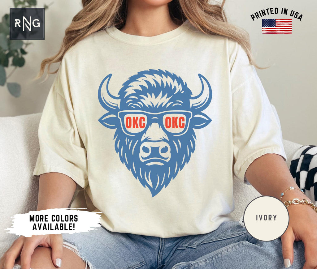 Oklahoma City Basketball Thunder Gameday Retro Okc - Adult & Kids T-Shirts, Sweatshirts & Hoodies apparel design preview 2