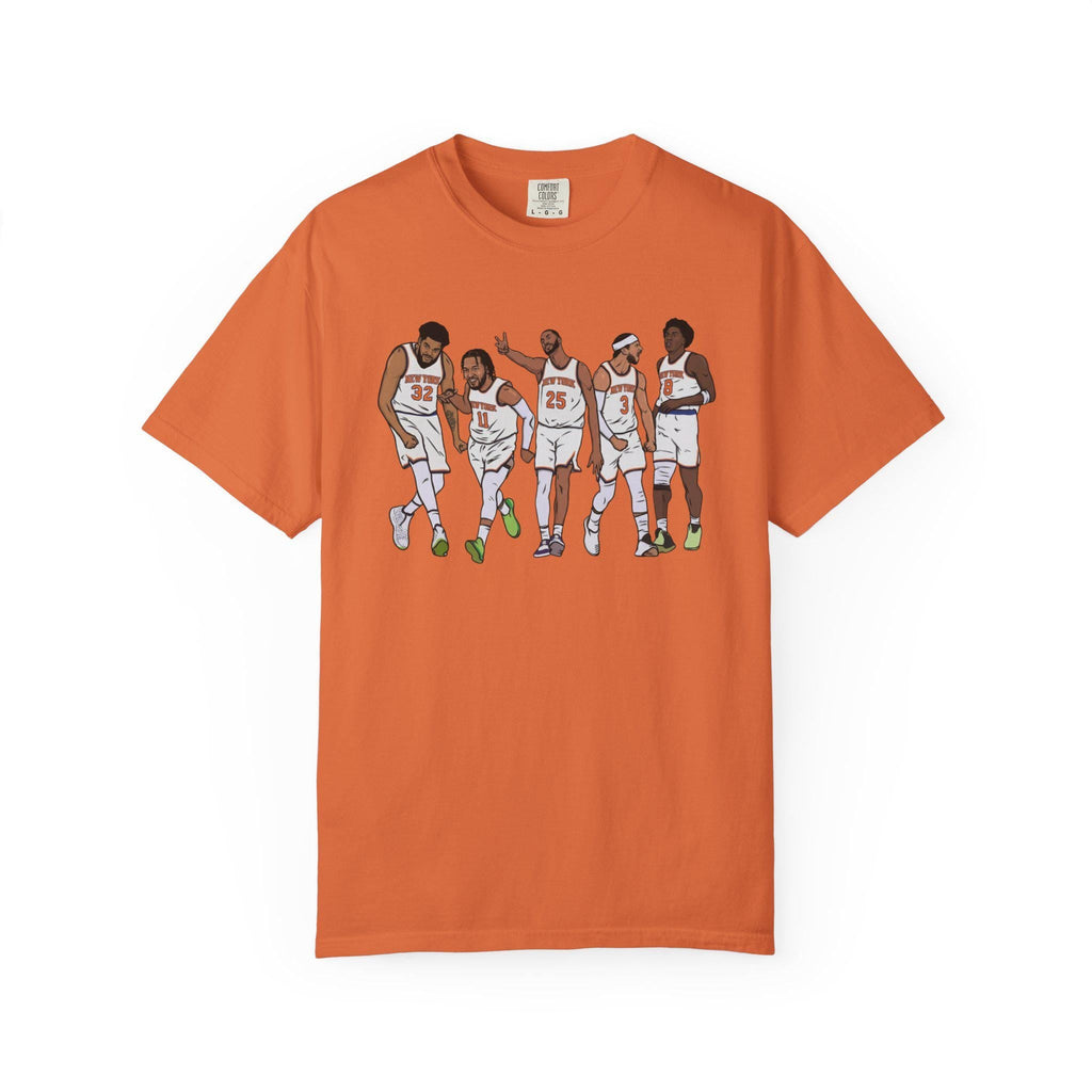 Knicks Team Jalen Brunson Kat Mikal Bridges Josh Hart - Adult & Kids T-Shirts, Sweatshirts & Hoodies apparel design preview 2