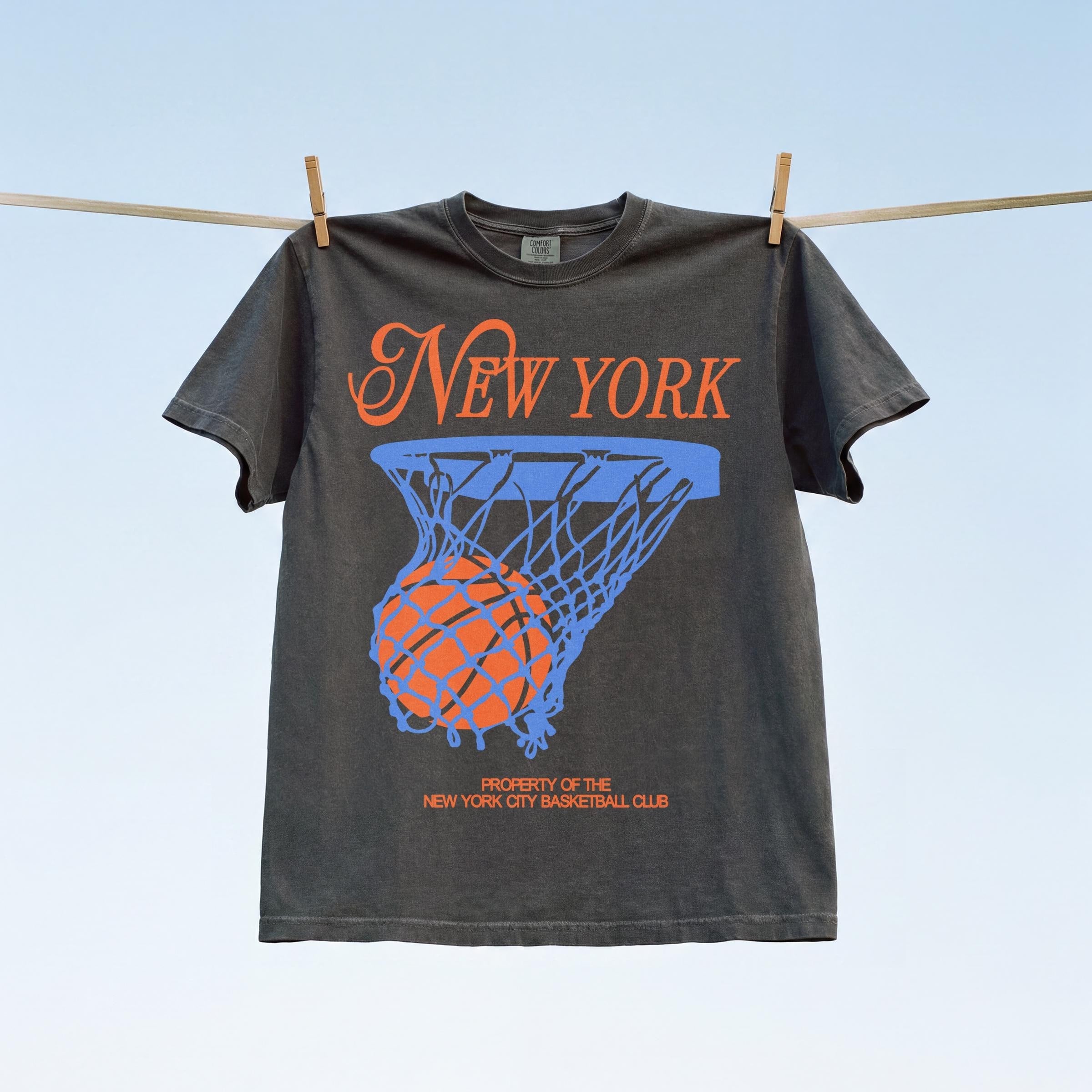York Basketball Retro Ny Bball Streetwear - Adult & Kids T-Shirts, Sweatshirts & Hoodies apparel design preview 2