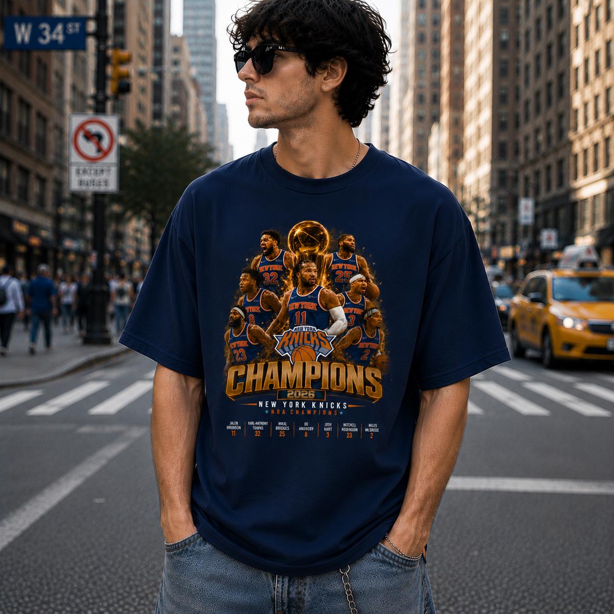 York Knicks 2026 Champions Hoops Fan - Adult & Kids T-Shirts, Sweatshirts & Hoodies apparel design preview 2