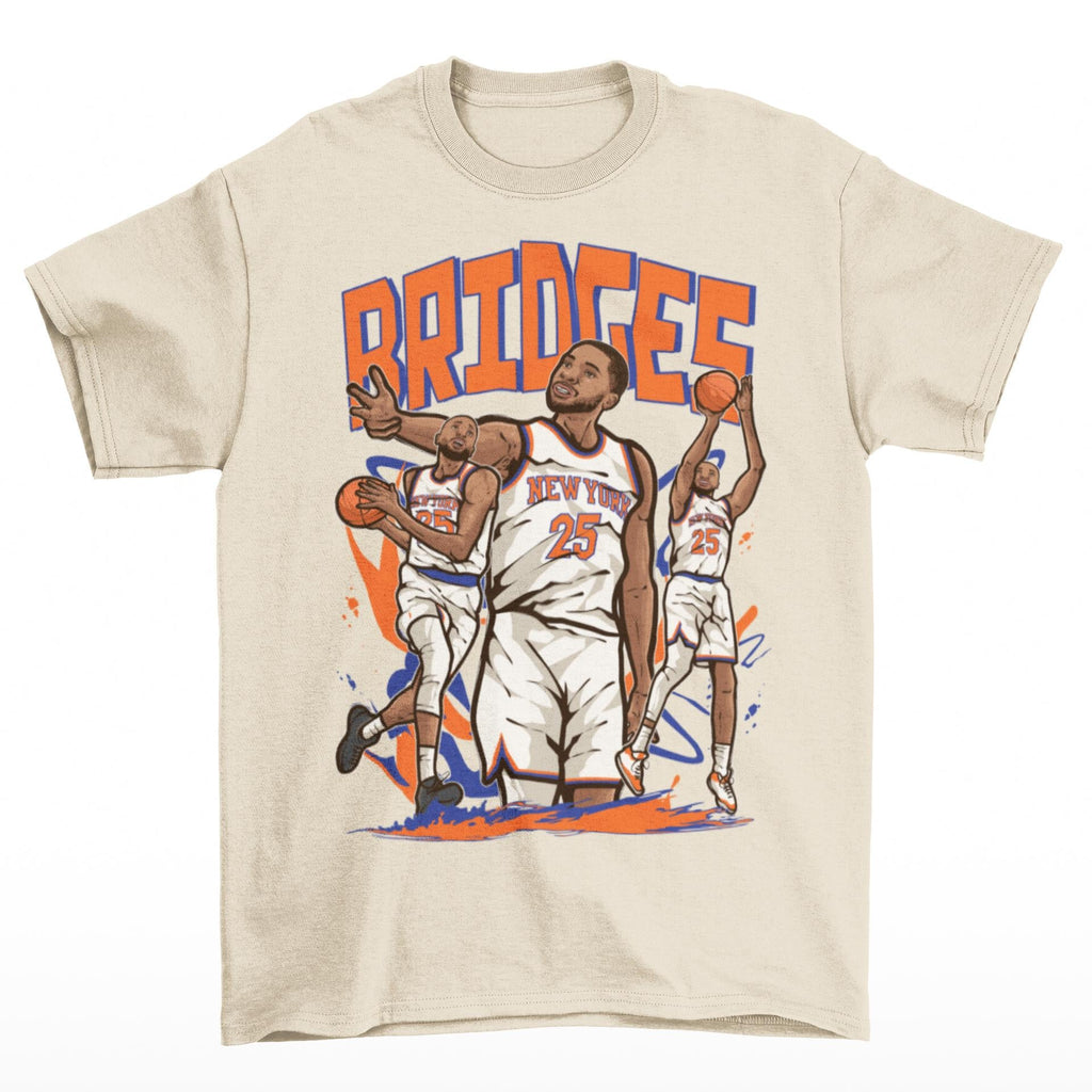 Mikal Bridges Cartoon York Basketball - Adult & Kids T-Shirts, Sweatshirts & Hoodies apparel design preview 2