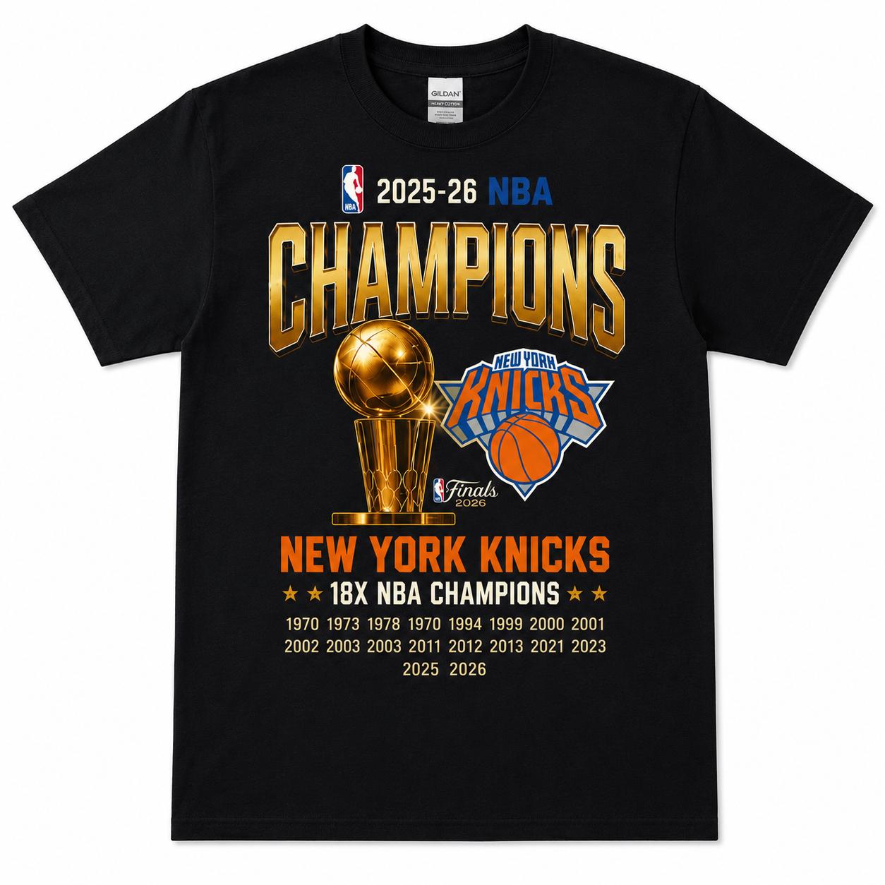 York Knicks 2026 Champions Hoops Fan - Adult & Kids T-Shirts, Sweatshirts & Hoodies apparel design preview 2