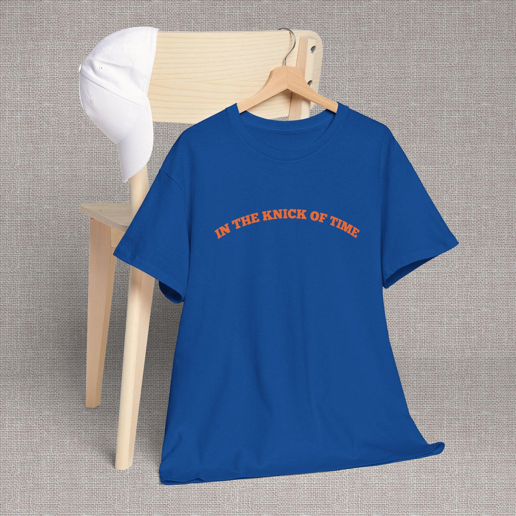 Knick Time Ny Basketball Pun Sports Fan Blue Orange - Adult & Kids T-Shirts, Sweatshirts & Hoodies apparel design preview 2