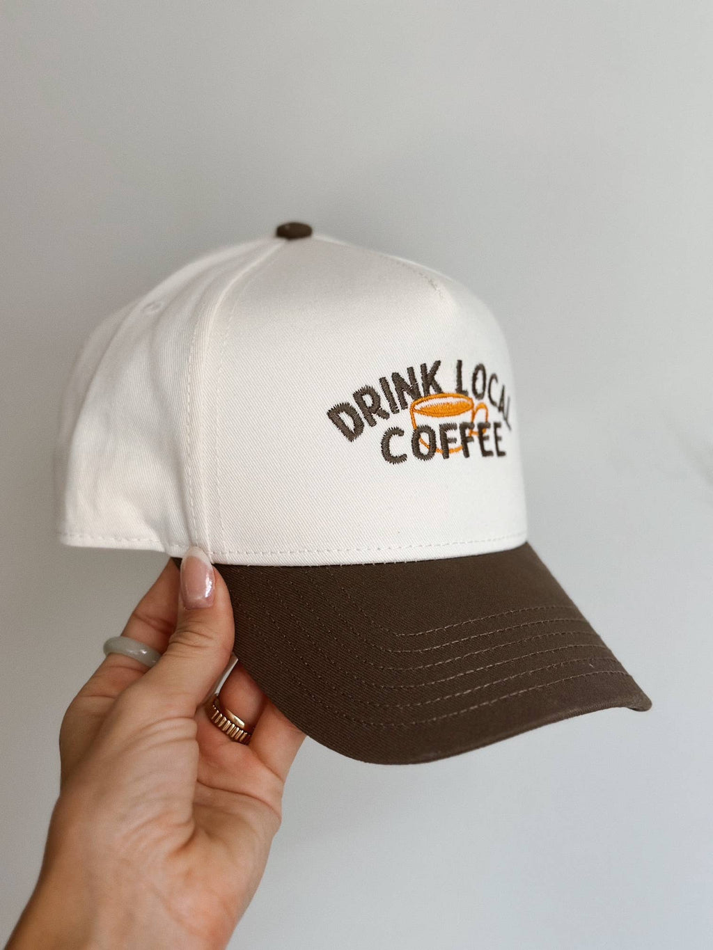 Drink Local Coffee Hat (Customizable) - Adult & Kids T-Shirts, Sweatshirts & Hoodies apparel design preview 1