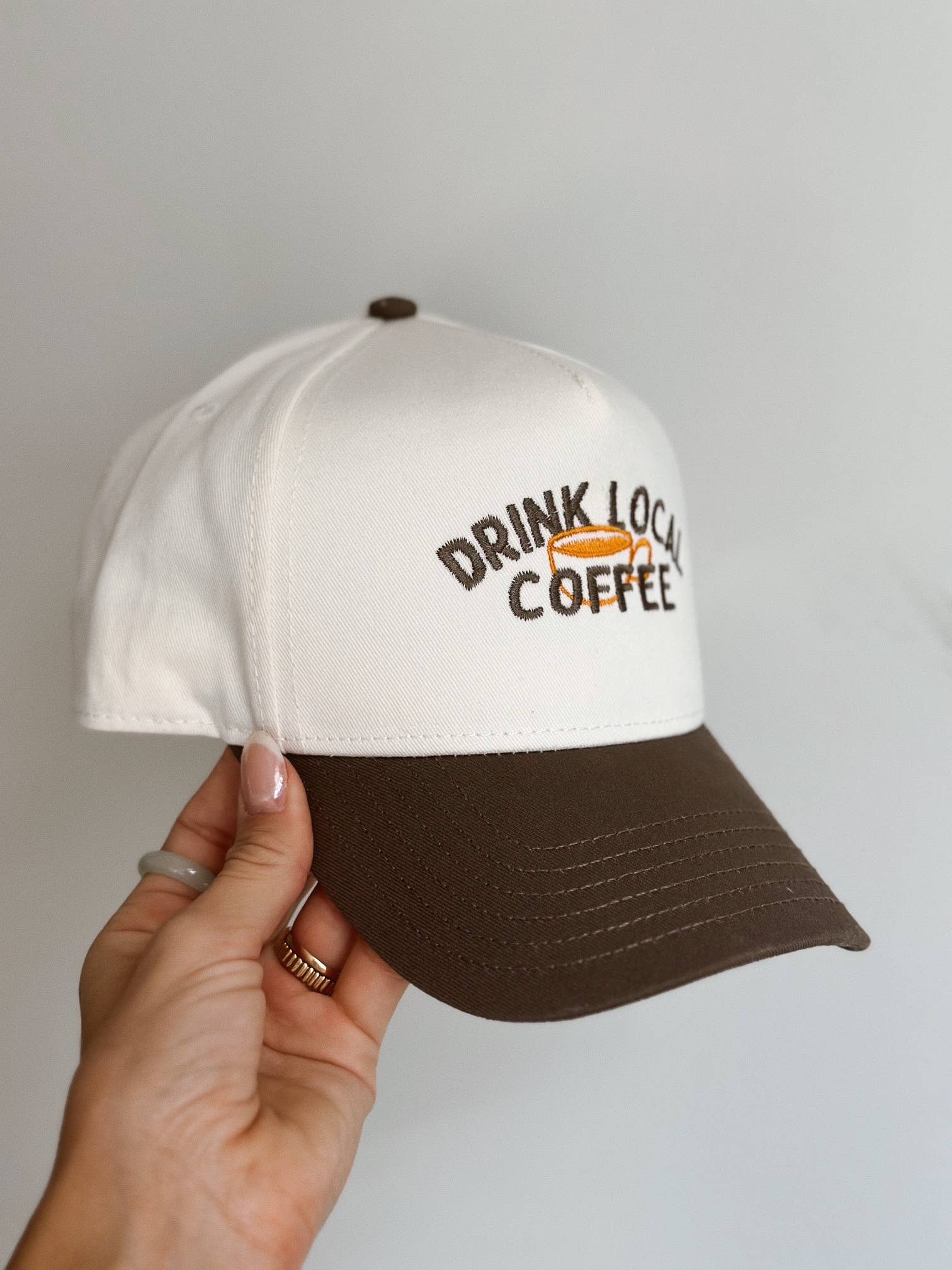 Drink Local Coffee Hat (Customizable) - Adult & Kids T-Shirts, Sweatshirts & Hoodies apparel design preview 1