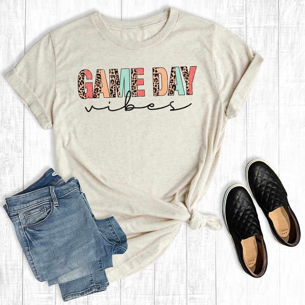 Leopard Game Day Vibes - Adult & Kids T-Shirts, Sweatshirts & Hoodies apparel design preview 1