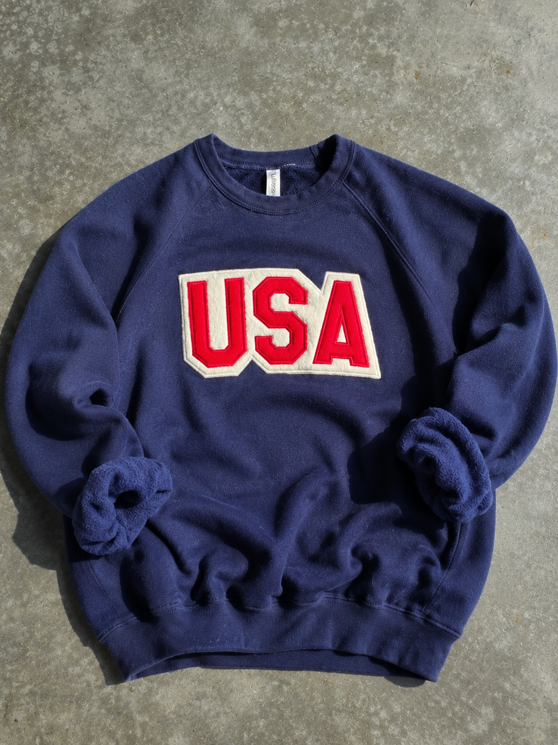 Bella Drop Shoulder USA Felt American Summer - Adult & Kids T-Shirts, Sweatshirts & Hoodies apparel design preview 1