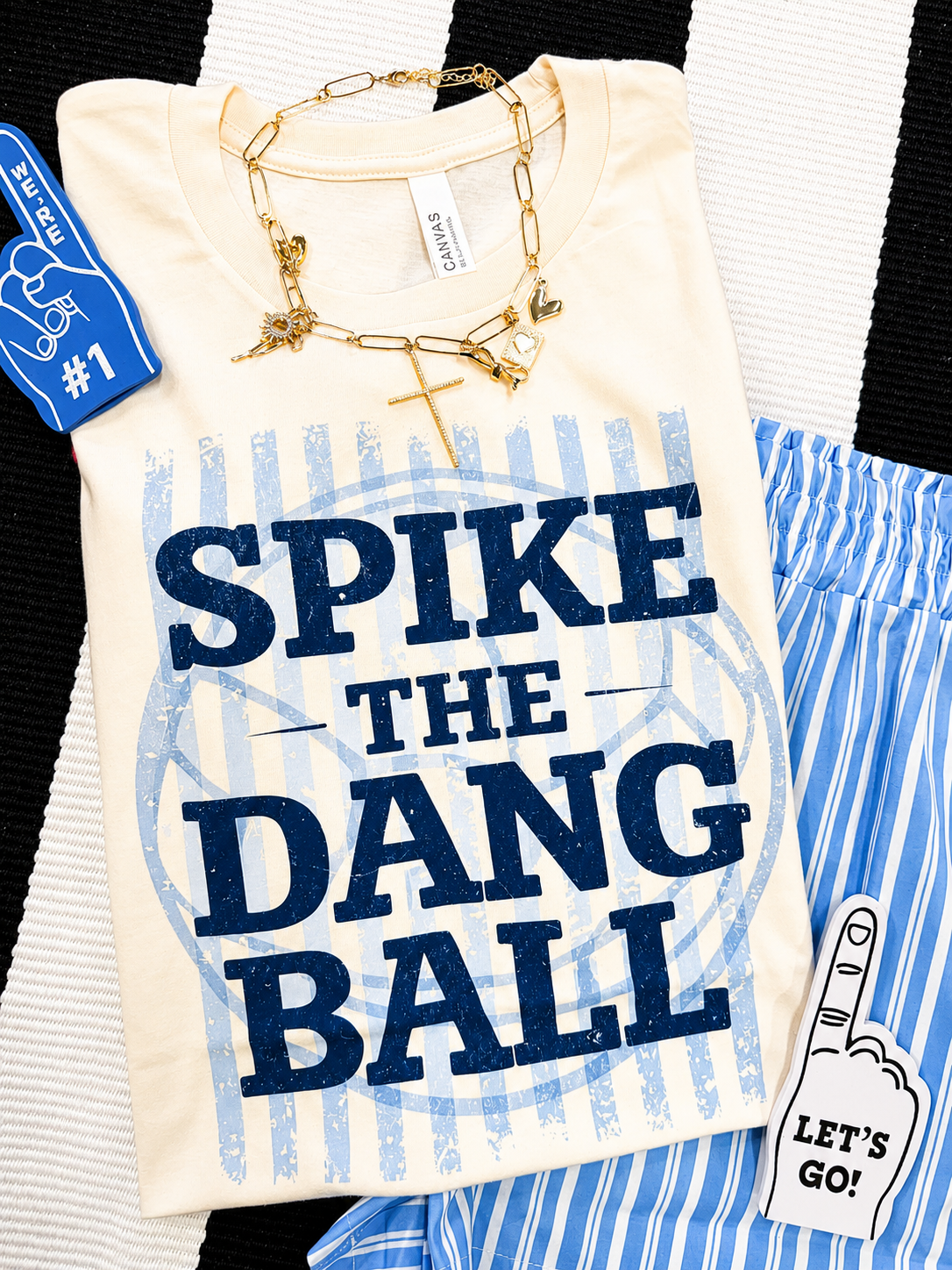 Spike the Dang Ball Volleyball - Adult & Kids T-Shirts, Sweatshirts & Hoodies apparel design preview 1