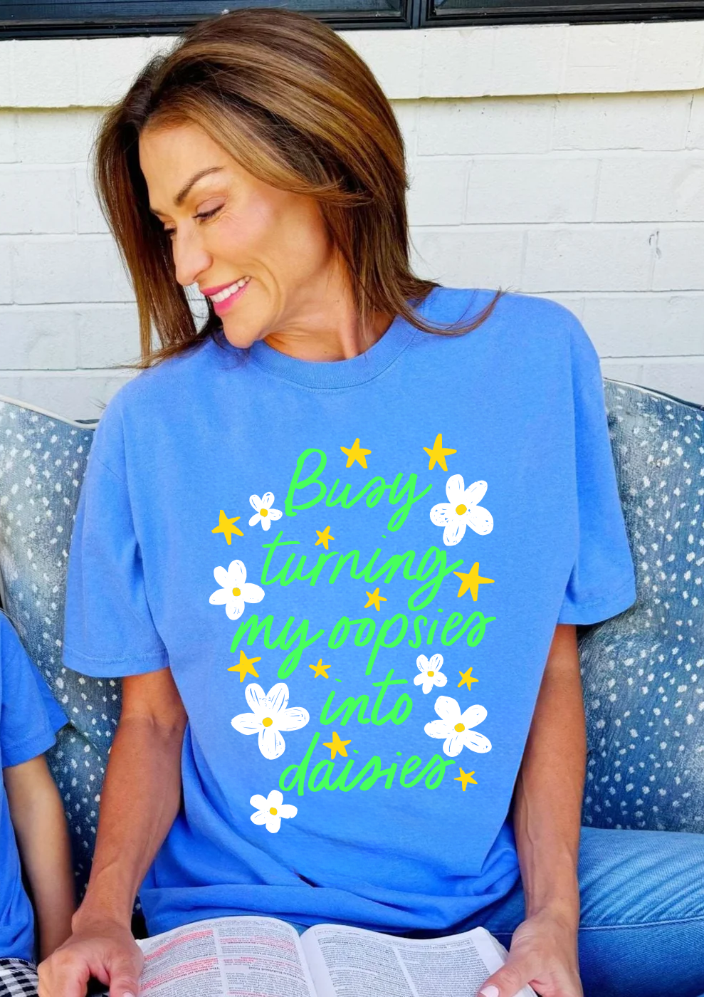 Busy Turning My Oopsies Into Daises - Adult & Kids T-Shirts, Sweatshirts & Hoodies apparel design preview 1
