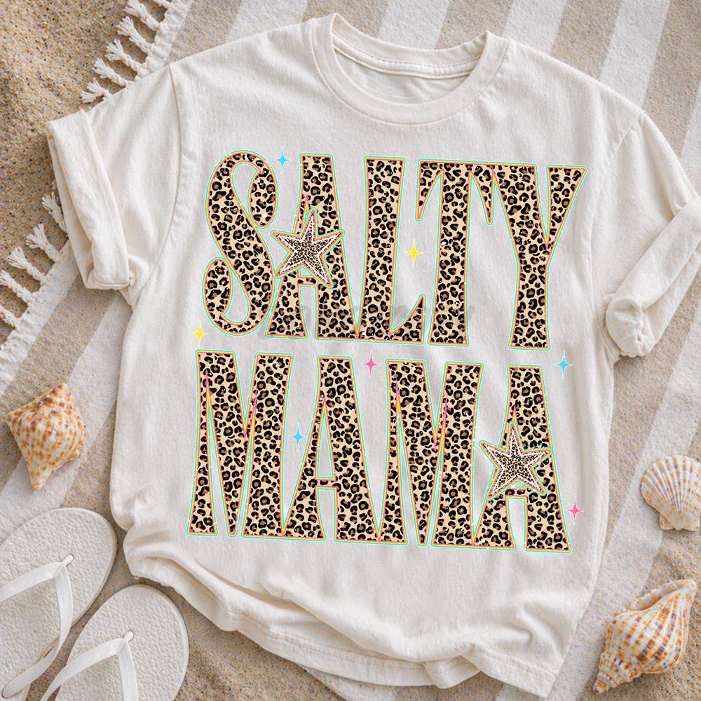 Leopard Salty Mama - Adult & Kids T-Shirts, Sweatshirts & Hoodies apparel design preview 1