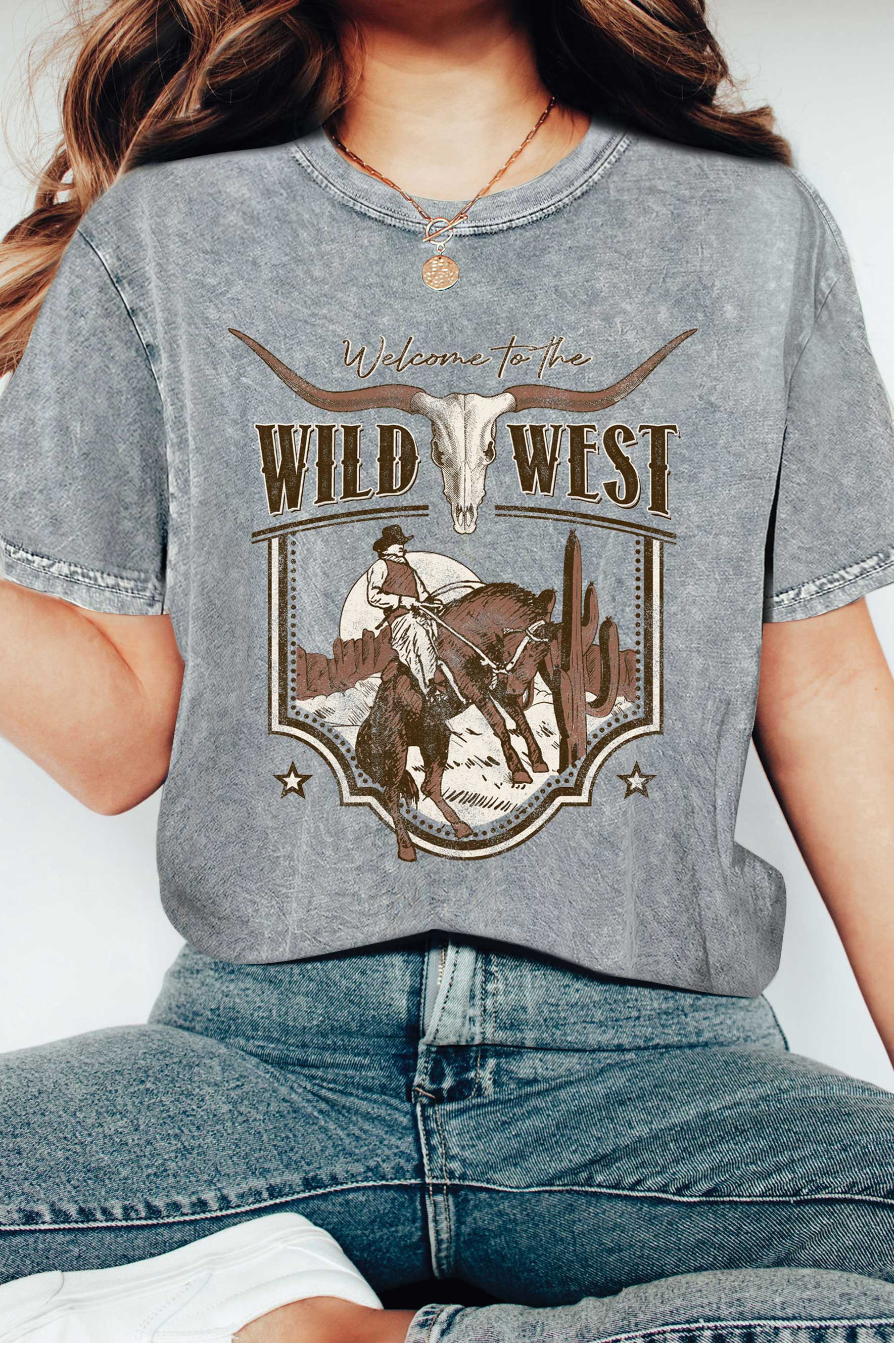 Welcome To the Wild West Cowboy Mineral Graphic - Adult & Kids T-Shirts, Sweatshirts & Hoodies apparel design preview 1