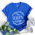 His Grace Is Enough Biblical V-Neck - Adult & Kids T-Shirts, Sweatshirts & Hoodies apparel design preview 1