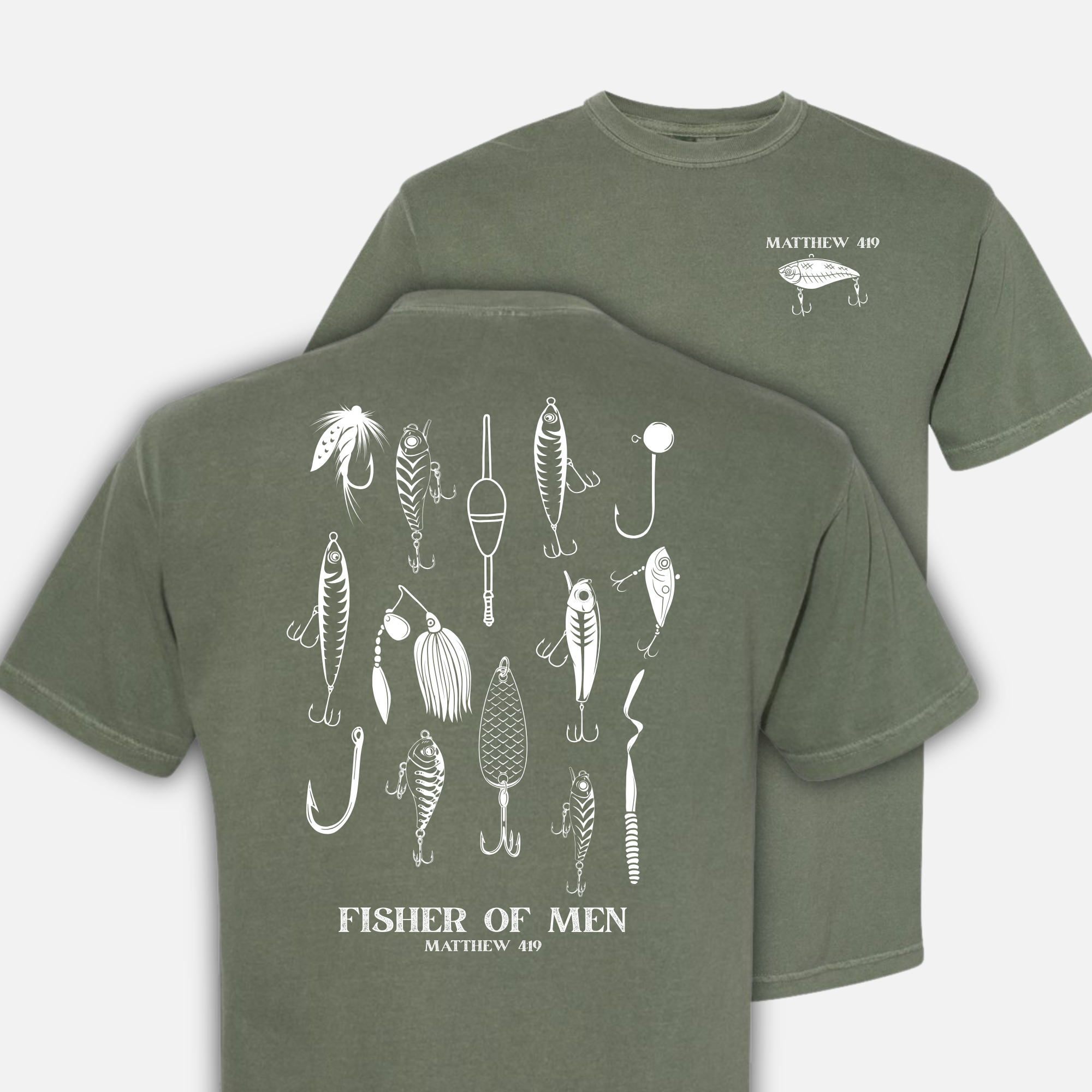 Fishing Father's Day Gifts Christian Men's Graphic - Adult & Kids T-Shirts, Sweatshirts & Hoodies apparel design preview 1