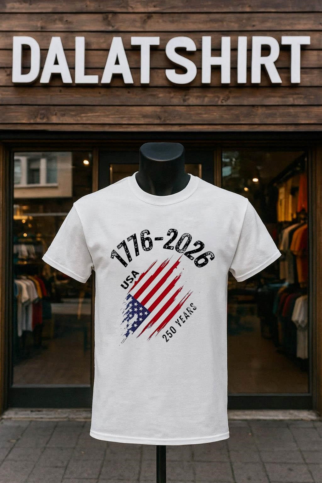 1776-2026 USA 250 Years American Flag Patriotic - Adult & Kids T-Shirts, Sweatshirts & Hoodies apparel design preview 1