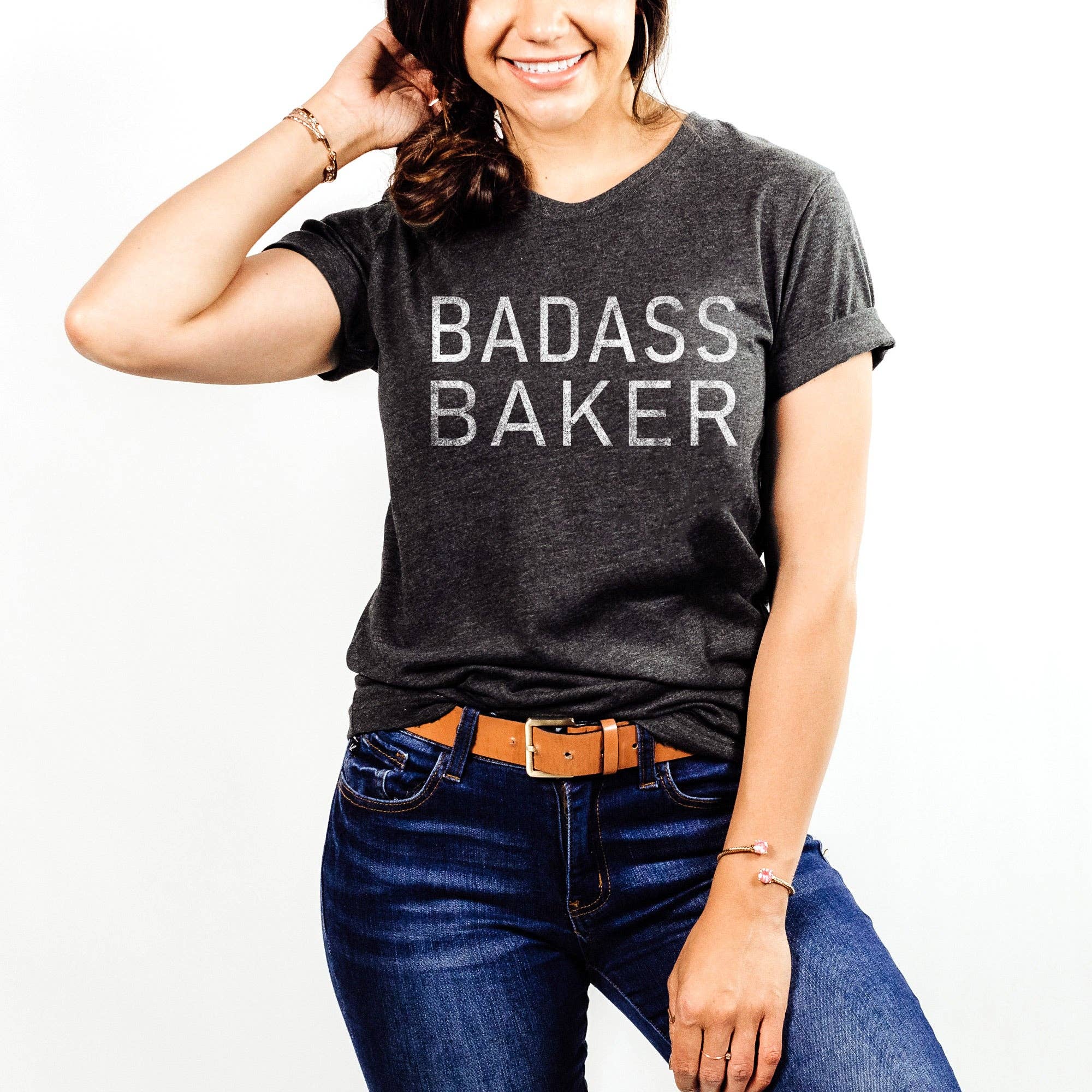 Badass Baker Lightweight Baking - Adult & Kids T-Shirts, Sweatshirts & Hoodies apparel design preview 1