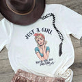 Just A Girl with Big, Dreams Dolly Graphic - Adult & Kids T-Shirts, Sweatshirts & Hoodies apparel design preview 1