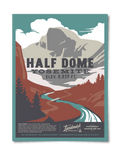 Half Dome Poster - Adult & Kids T-Shirts, Sweatshirts & Hoodies apparel design preview 1