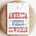 4th of July Cowgirl Graphic - Adult & Kids T-Shirts, Sweatshirts & Hoodies apparel design preview 1