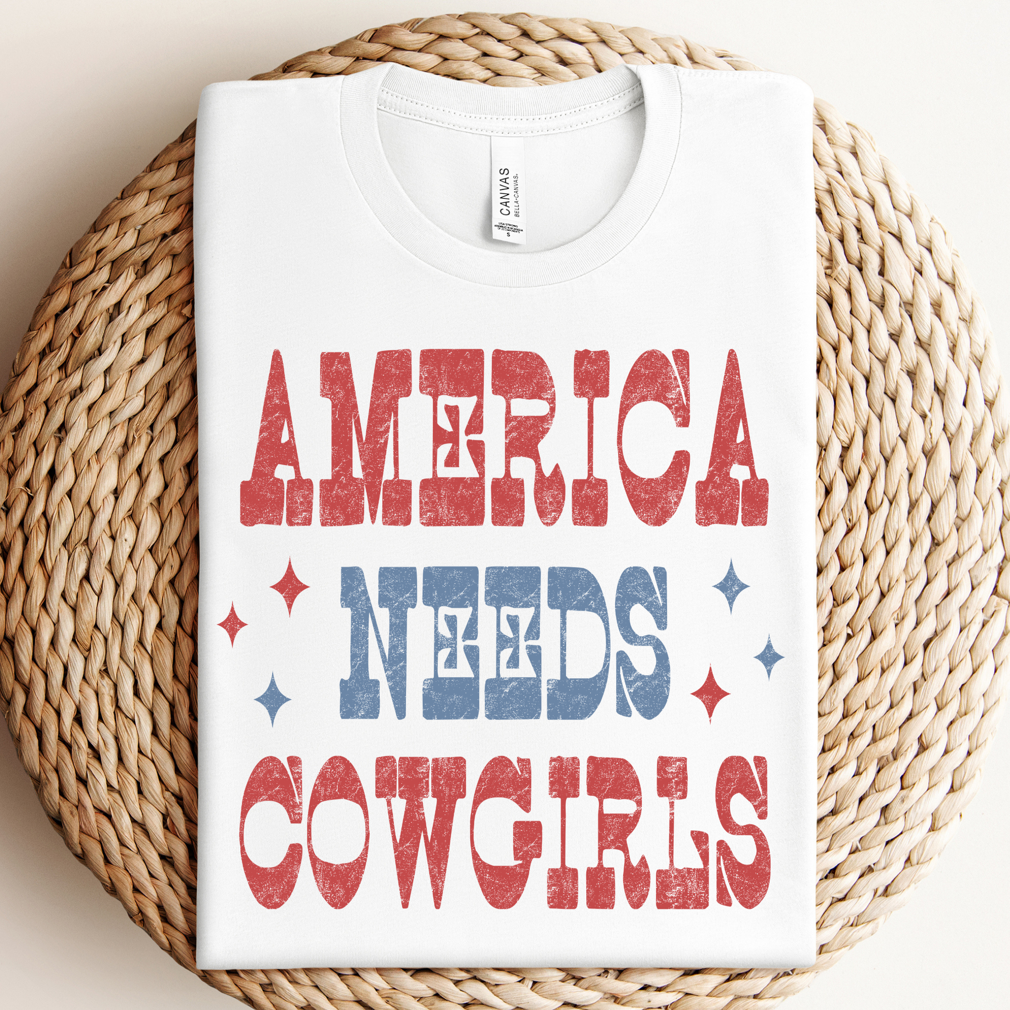 4th of July Cowgirl Graphic - Adult & Kids T-Shirts, Sweatshirts & Hoodies apparel design preview 1