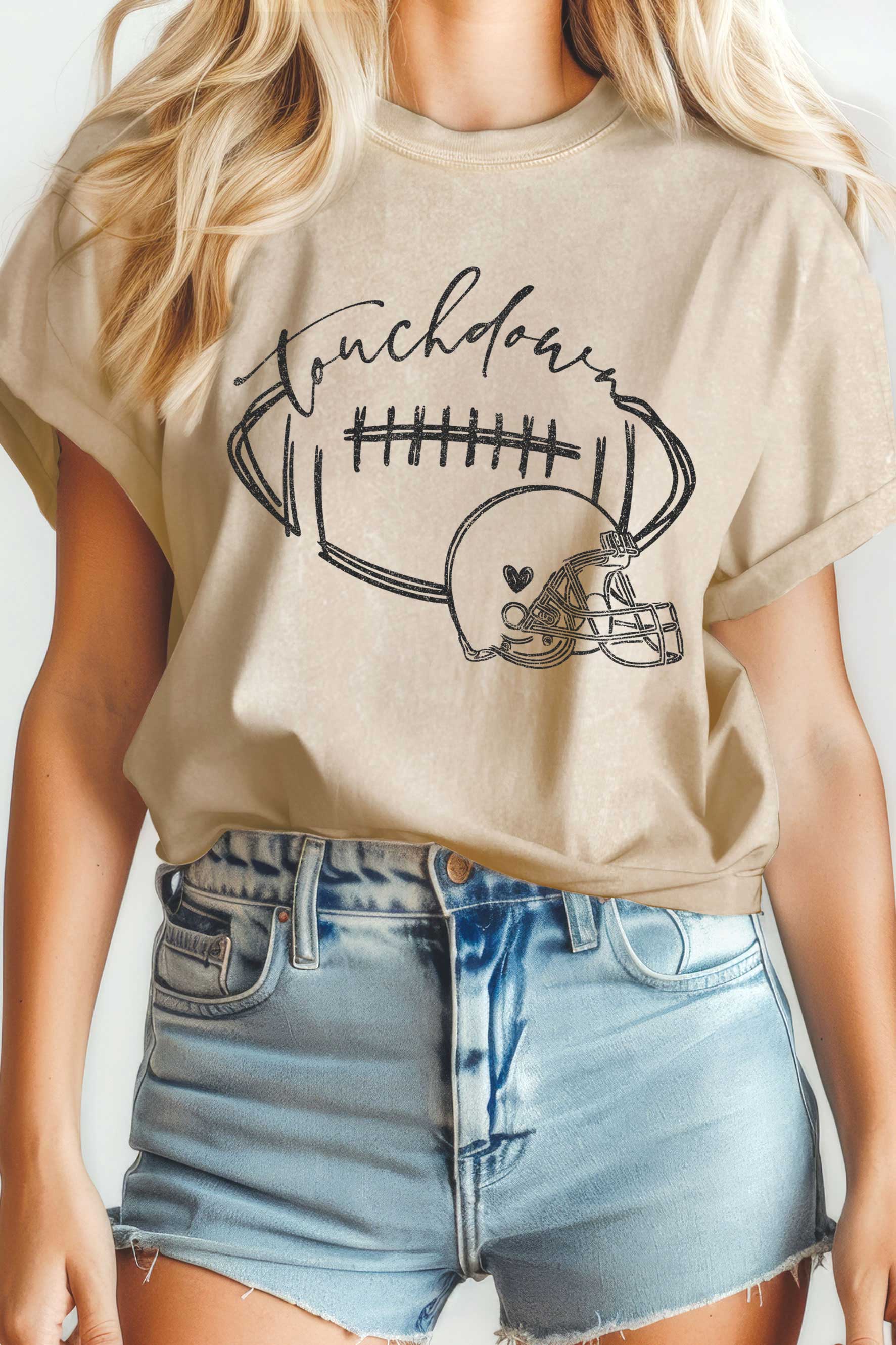 Touchdown Football Helmet Mineral Graphic - Adult & Kids T-Shirts, Sweatshirts & Hoodies apparel design preview 1