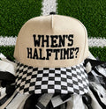 When Halftime Checkered Hat - Adult & Kids T-Shirts, Sweatshirts & Hoodies apparel design preview 1