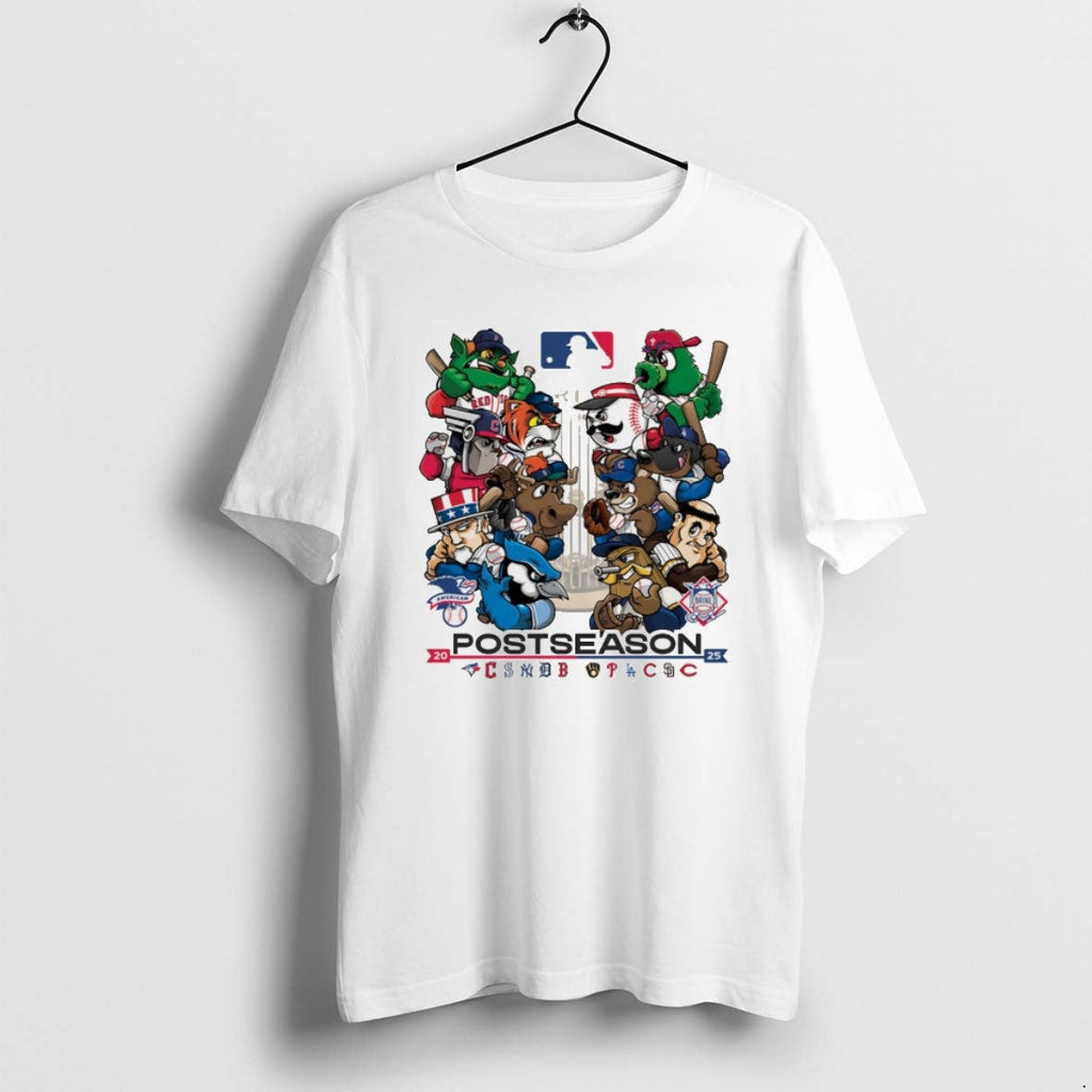 2025 Mlb Postseason October Baseball Mascot - Adult & Kids T-Shirts, Sweatshirts & Hoodies apparel design preview 1