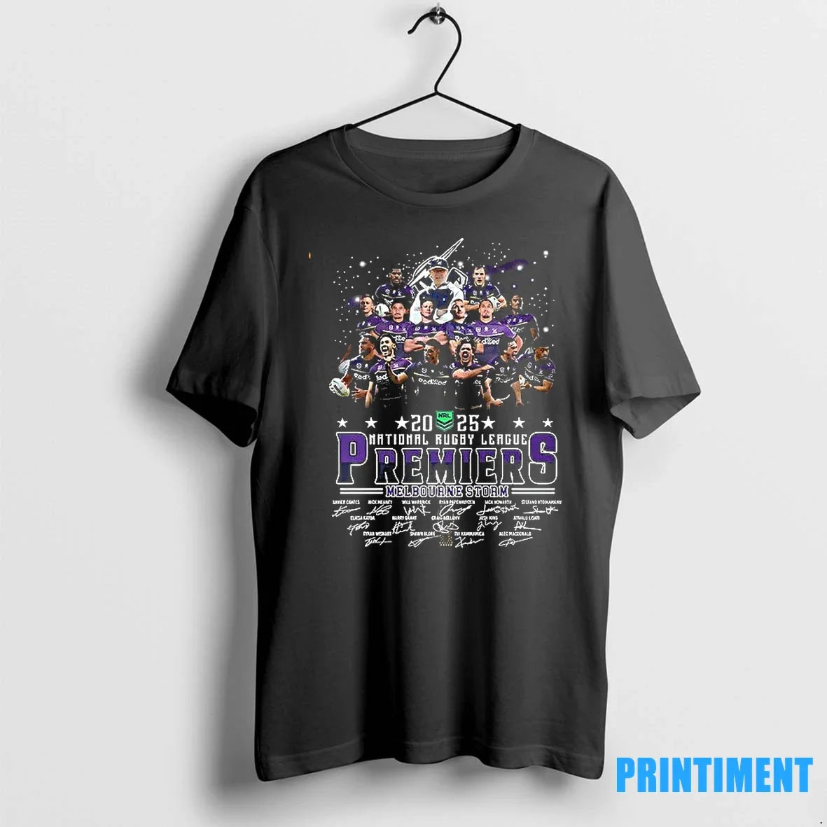 2025 National Rugby League Premiers Melbourne Storm - Adult & Kids T-Shirts, Sweatshirts & Hoodies apparel design preview 1