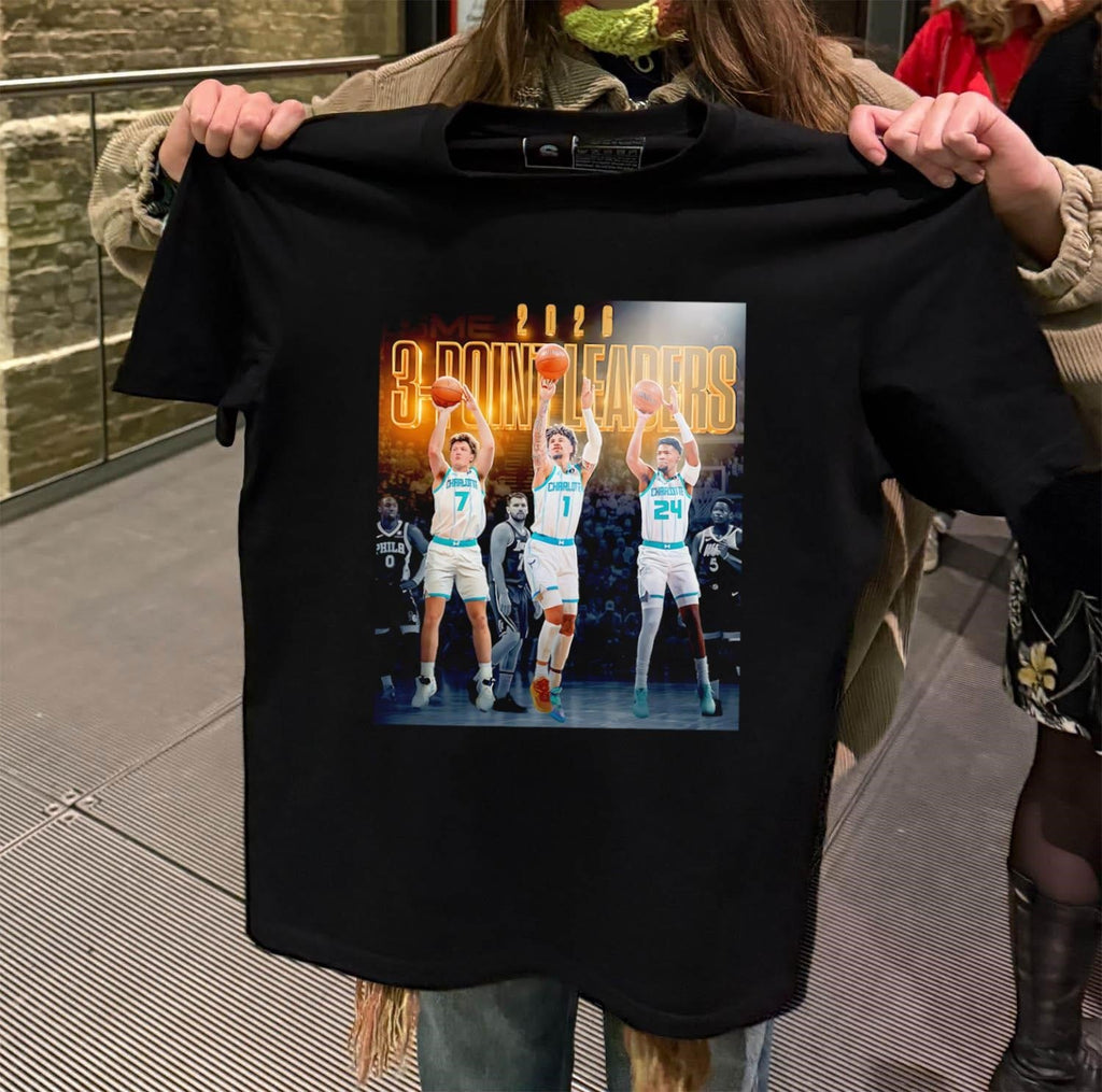 2026 3-Point Leaders Charlotte basketball players - Adult & Kids T-Shirts, Sweatshirts & Hoodies apparel design preview 2