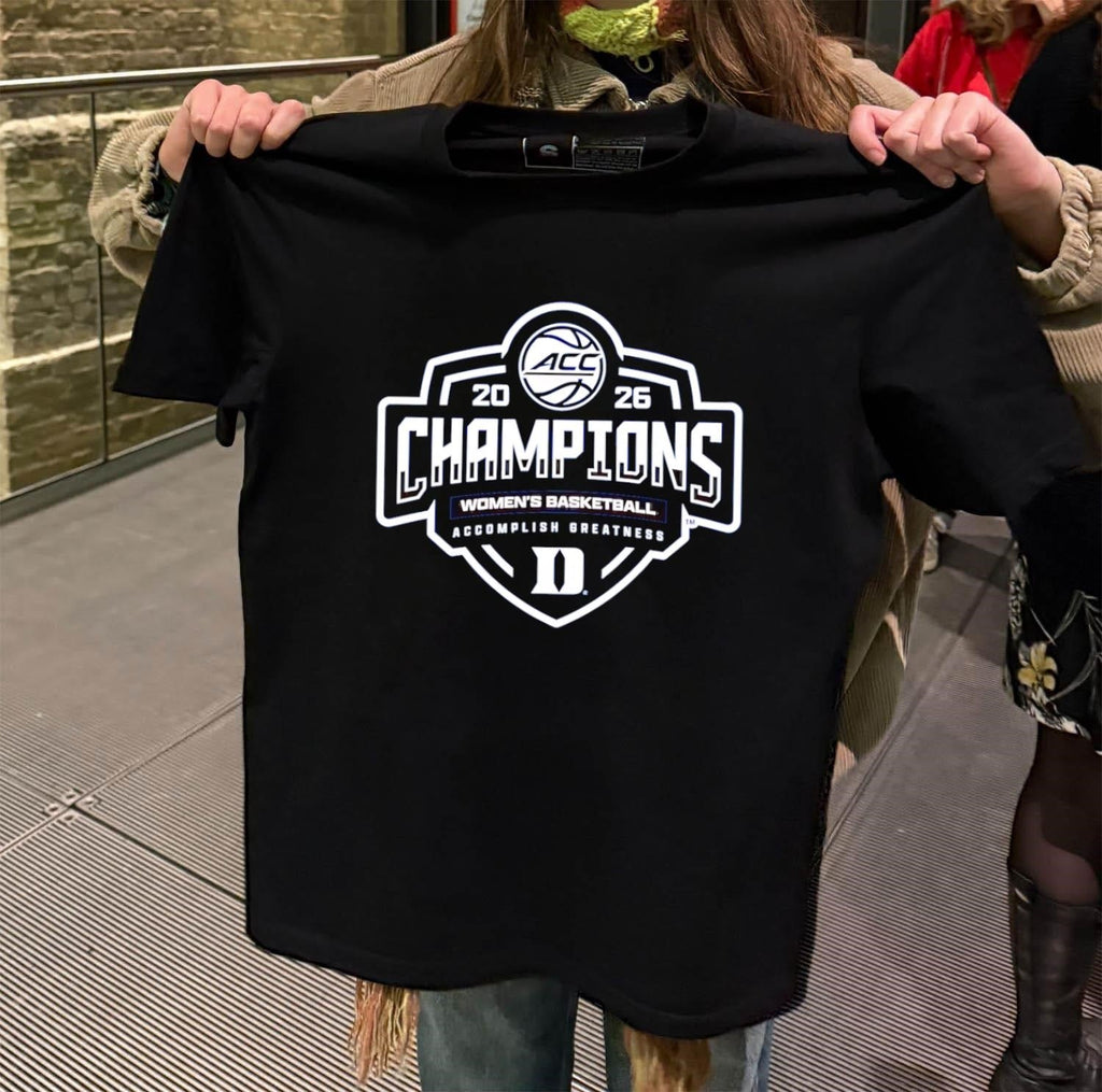 2026 Acc Champions Women's Basketball Accomplish - Adult & Kids T-Shirts, Sweatshirts & Hoodies apparel design preview 2