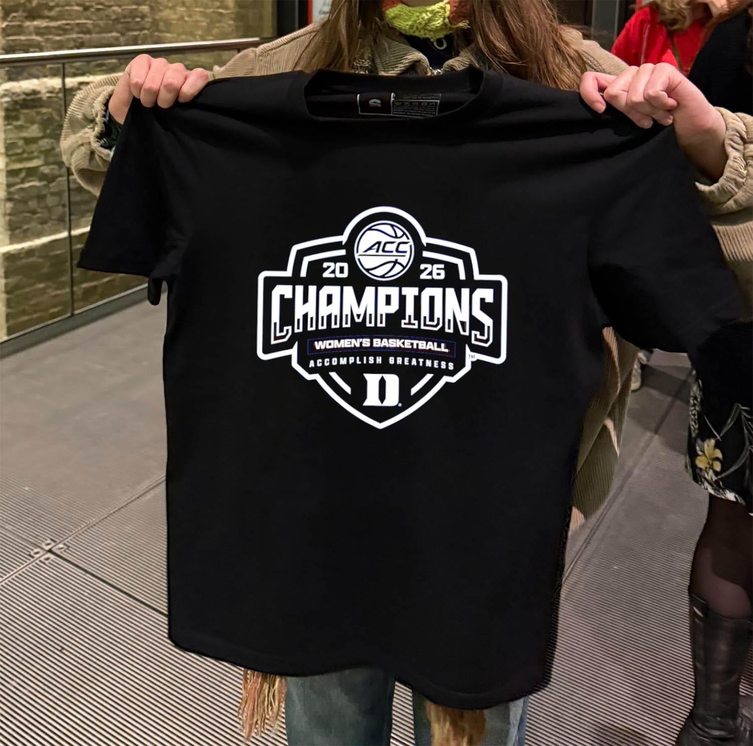 2026 Acc Champions Women's Basketball Accomplish - Adult & Kids T-Shirts, Sweatshirts & Hoodies apparel design preview 2