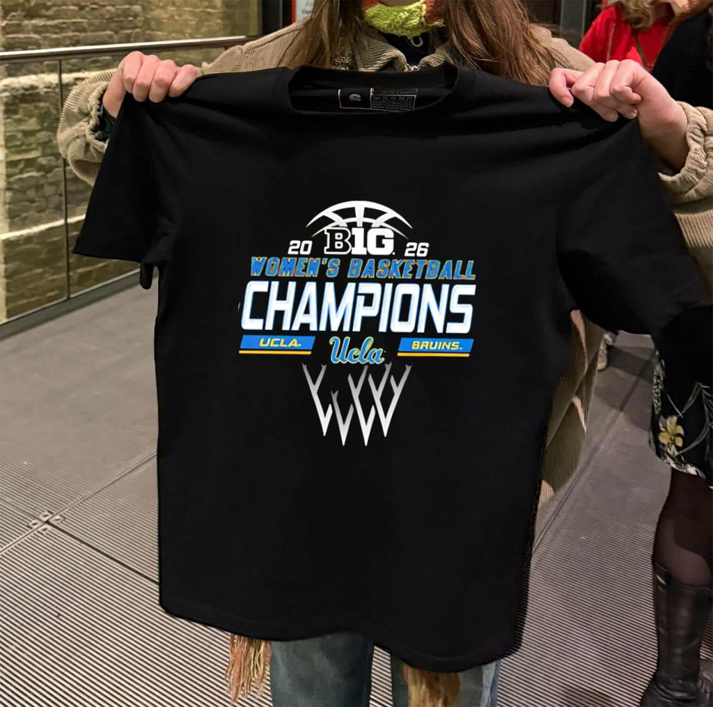 2026 Big 10 Women's Basketball Champions Ucla Bruins - Adult & Kids T-Shirts, Sweatshirts & Hoodies apparel design preview 2