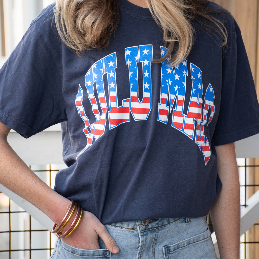 LM-SS-1000 Stars Stripes Adult Navy Comfort Colors - Adult & Kids T-Shirts, Sweatshirts & Hoodies apparel design preview 1