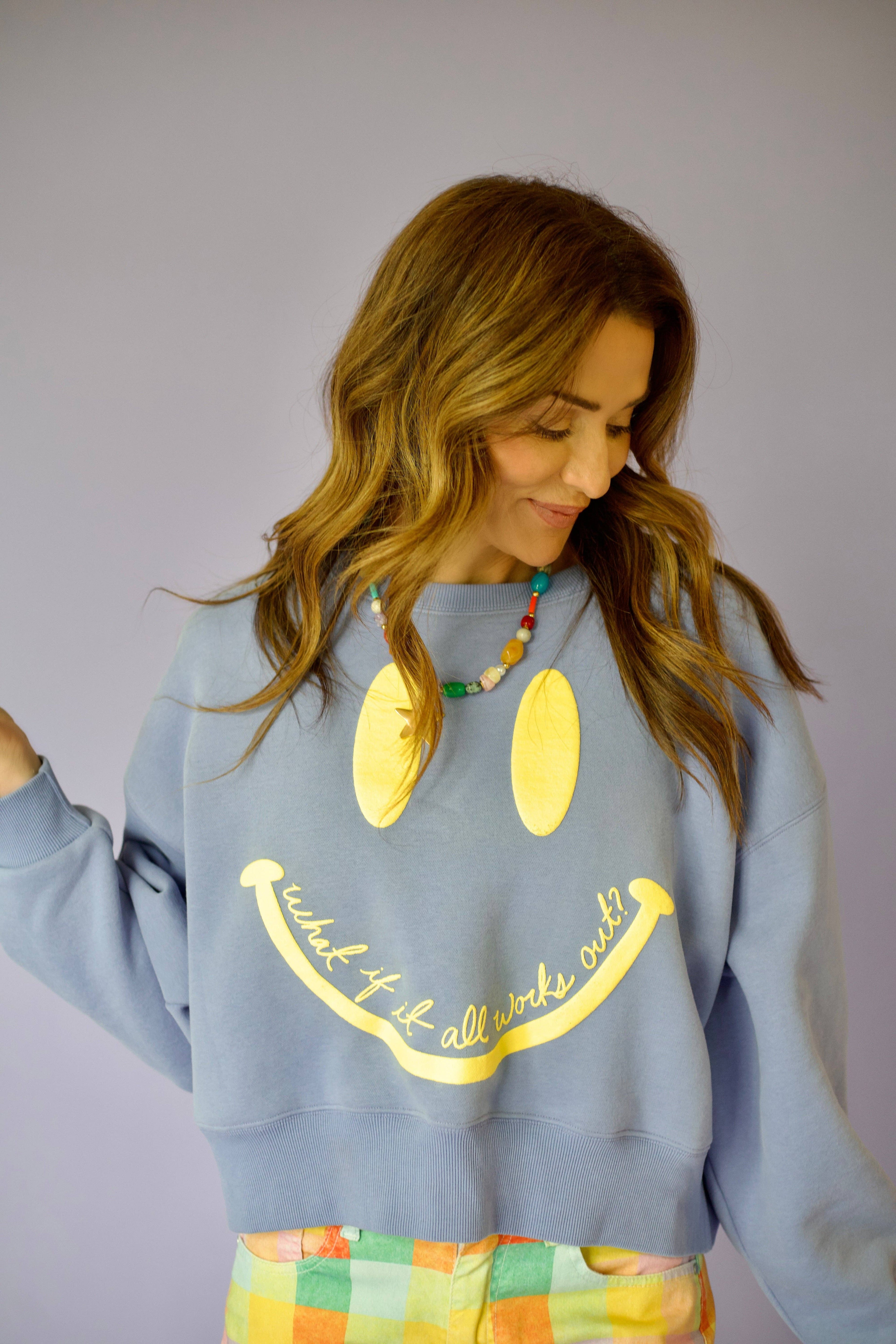 Smiley What If Crop - Adult & Kids T-Shirts, Sweatshirts & Hoodies apparel design preview 1