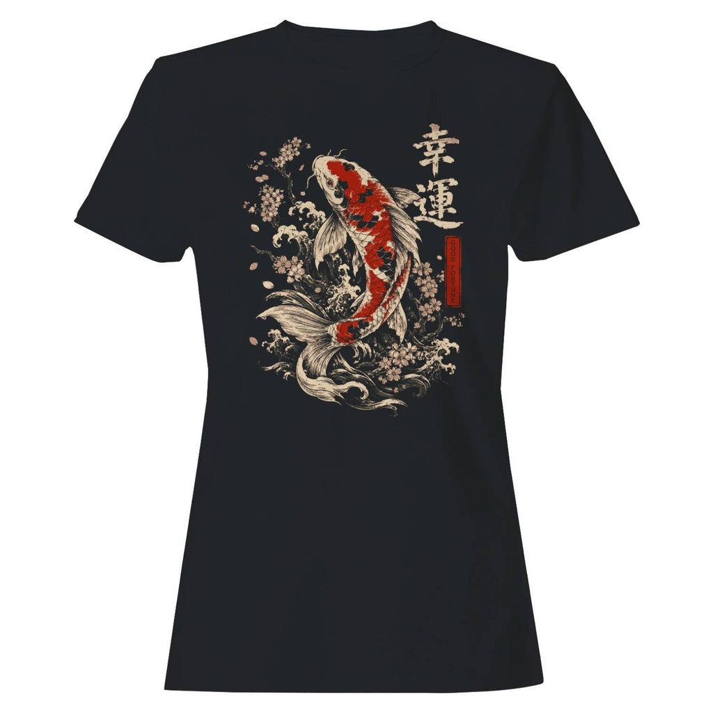 Good Fortune Koi Fish Japanese Art Women's - Adult & Kids T-Shirts, Sweatshirts & Hoodies apparel design preview 1