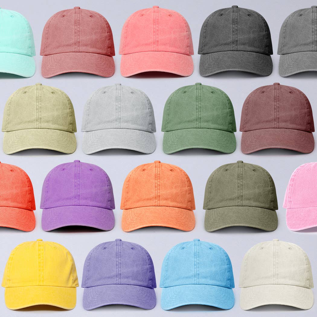 Pigment Dyed Cotton Baseball Dad Cap - Adult & Kids T-Shirts, Sweatshirts & Hoodies apparel design preview 1