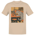 Leopard in Japanese Tea Room Men's - Adult & Kids T-Shirts, Sweatshirts & Hoodies apparel design preview 1