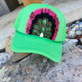Summer Green Cosmic Cowgirl Feathered Trucker Hat - Adult & Kids T-Shirts, Sweatshirts & Hoodies apparel design preview 1