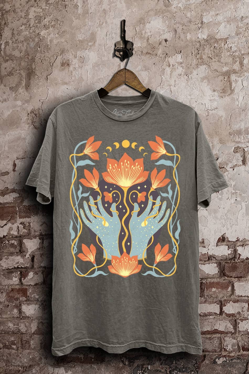 Spiritual Flower Hands Graphic Top - Adult & Kids T-Shirts, Sweatshirts & Hoodies apparel design preview 1