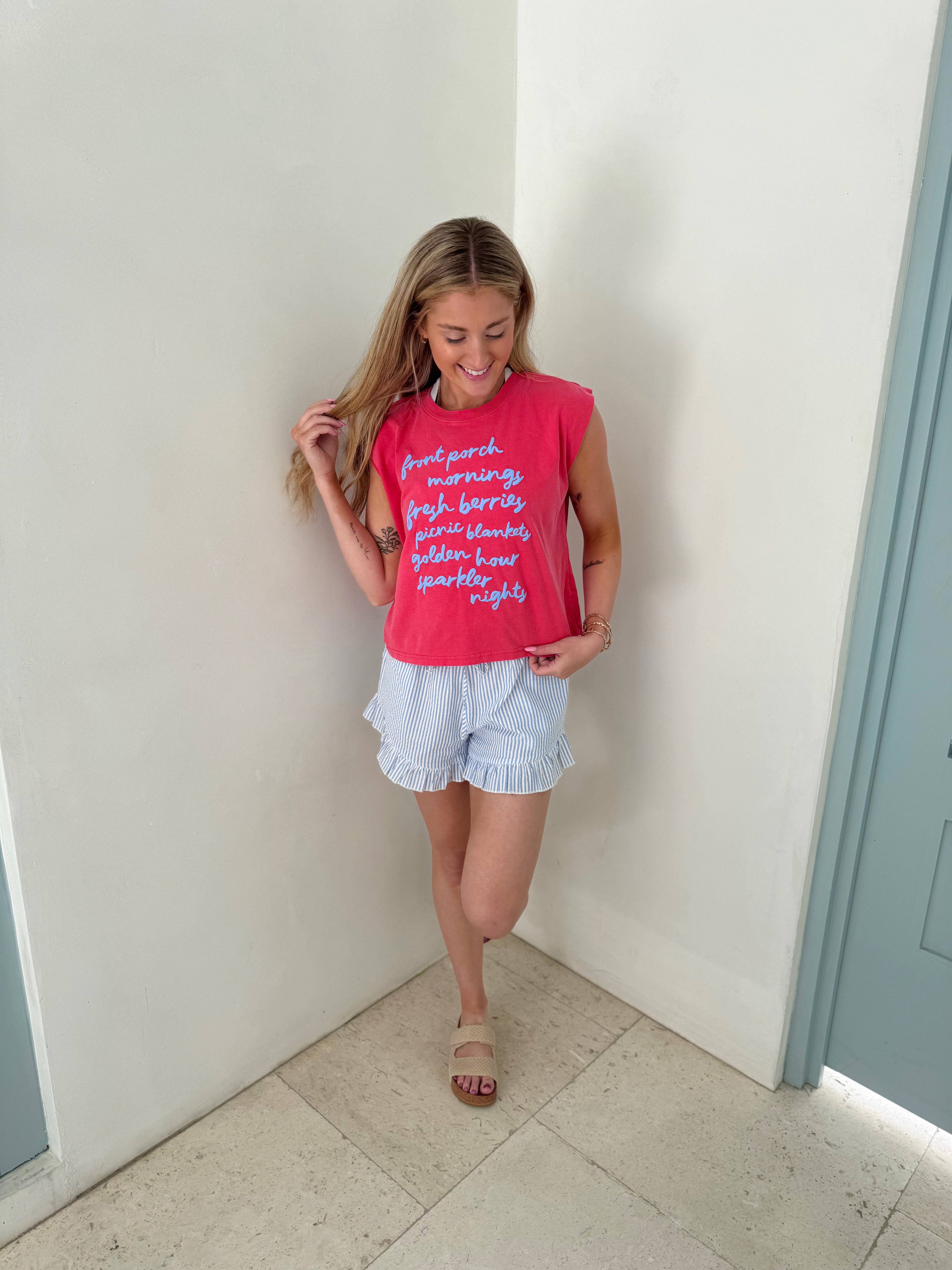 Summer List Tank - Adult & Kids T-Shirts, Sweatshirts & Hoodies apparel design preview 1