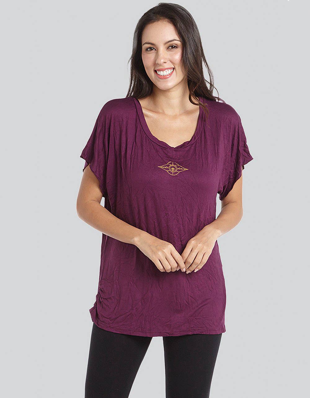 7 Chakras Print Short Sleeves Top (KT-1057) - Adult & Kids T-Shirts, Sweatshirts & Hoodies apparel design preview 1